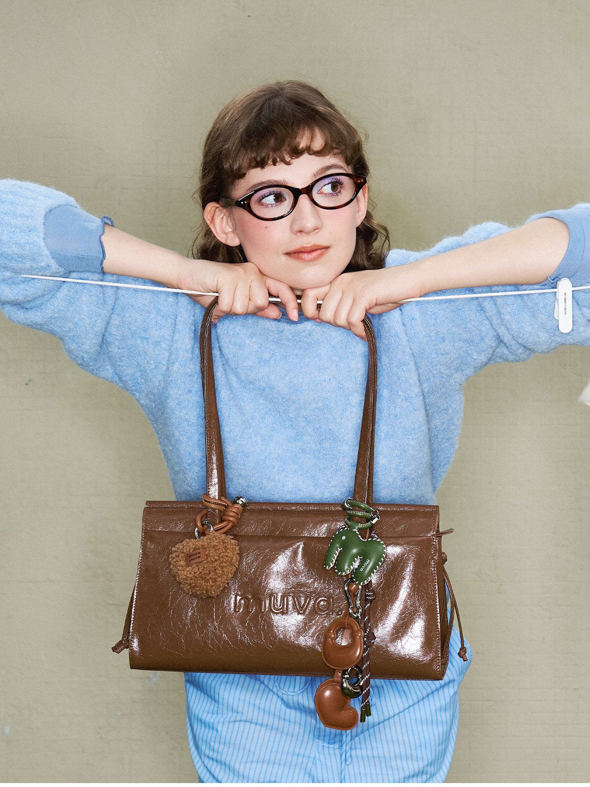 The Cream Cookie Shoulder Bag: Glossy, Grown-Up, Still Playful