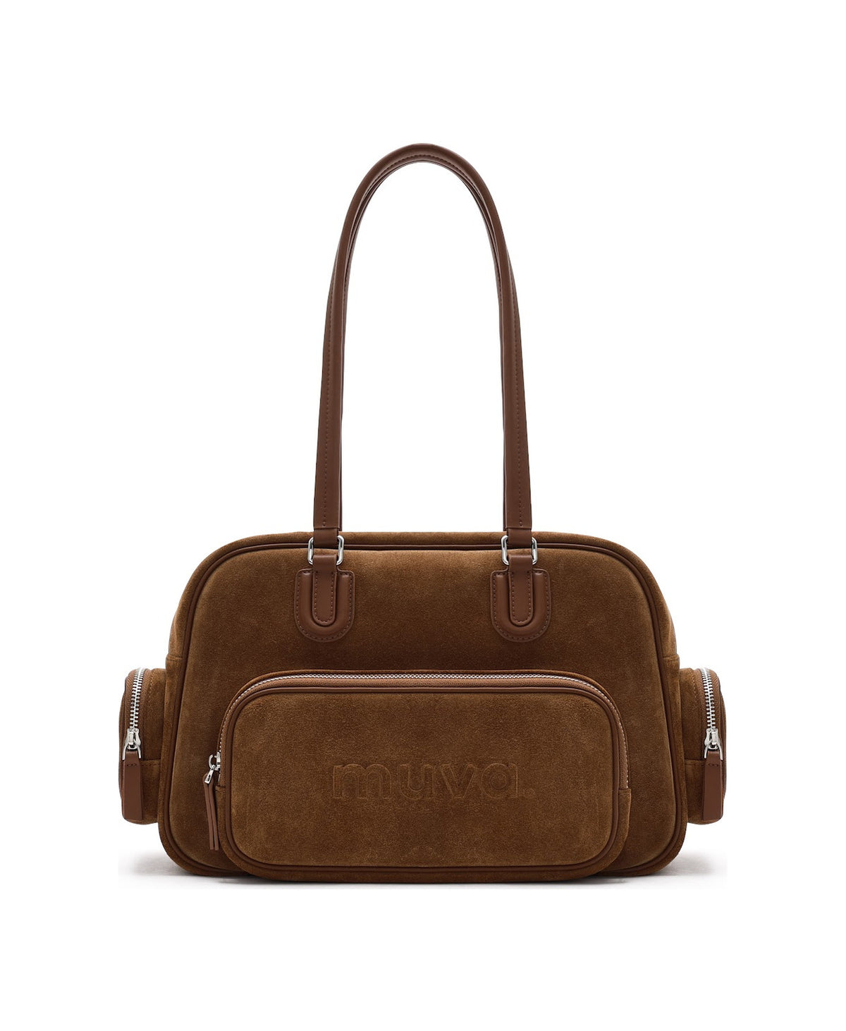 Citywalk Suede Shoulder Bag in Maple Leaf Brown