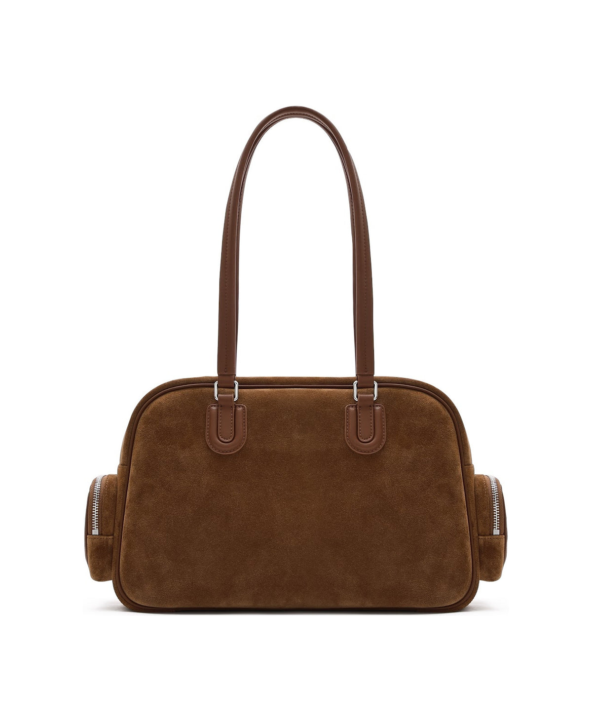 BoBo Citywalk Suede Shoulder Bag in Maple Leaf Brown, product view 6