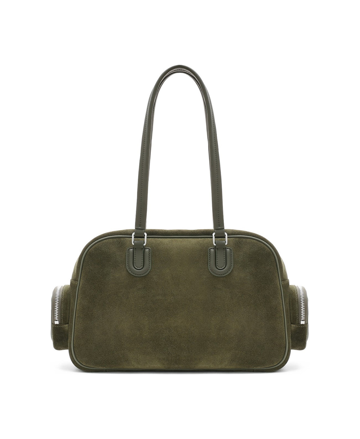 BoBo Citywalk Suede Shoulder Bag in Olive Green, product view 4