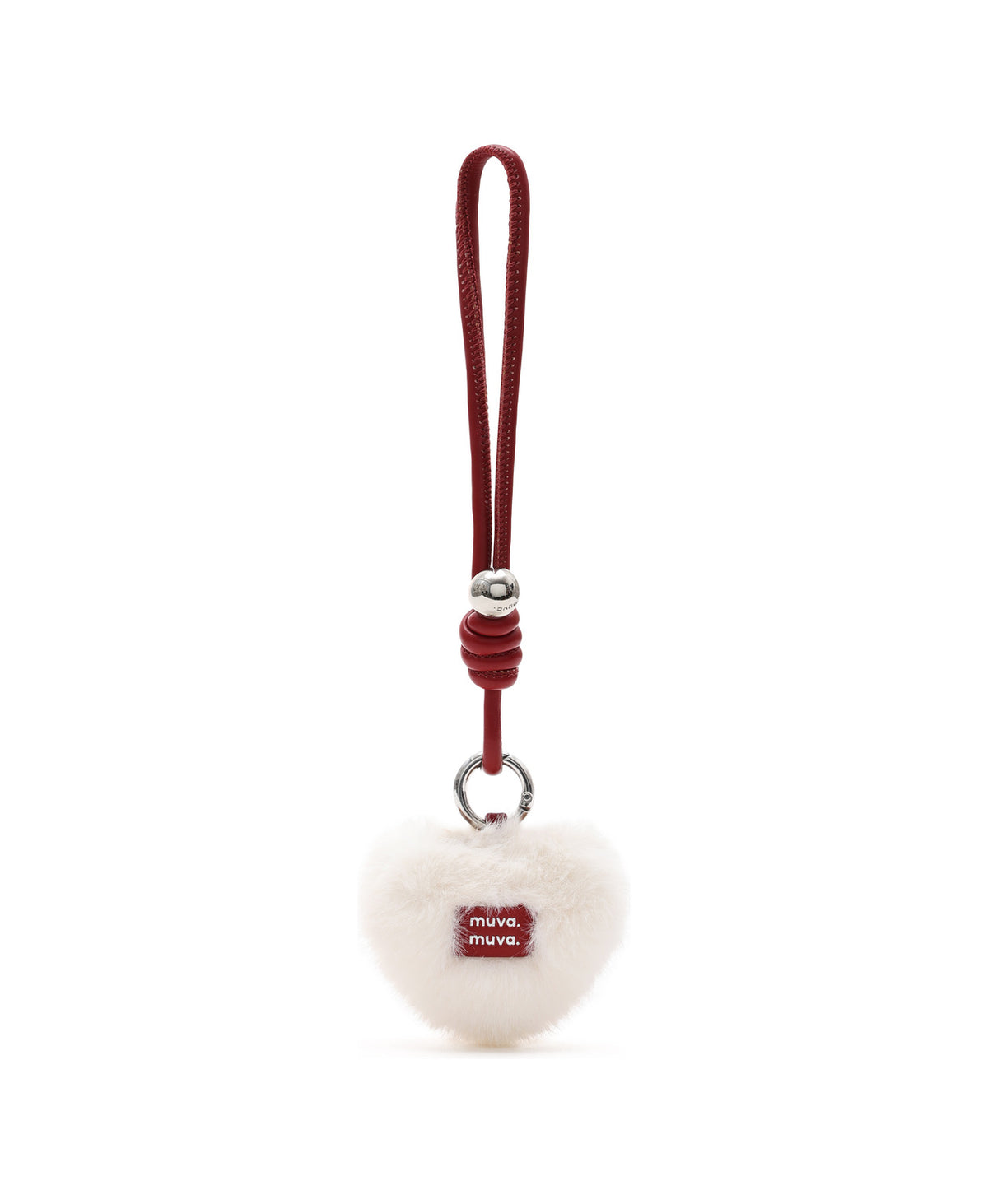Plush Heart Charm · Red