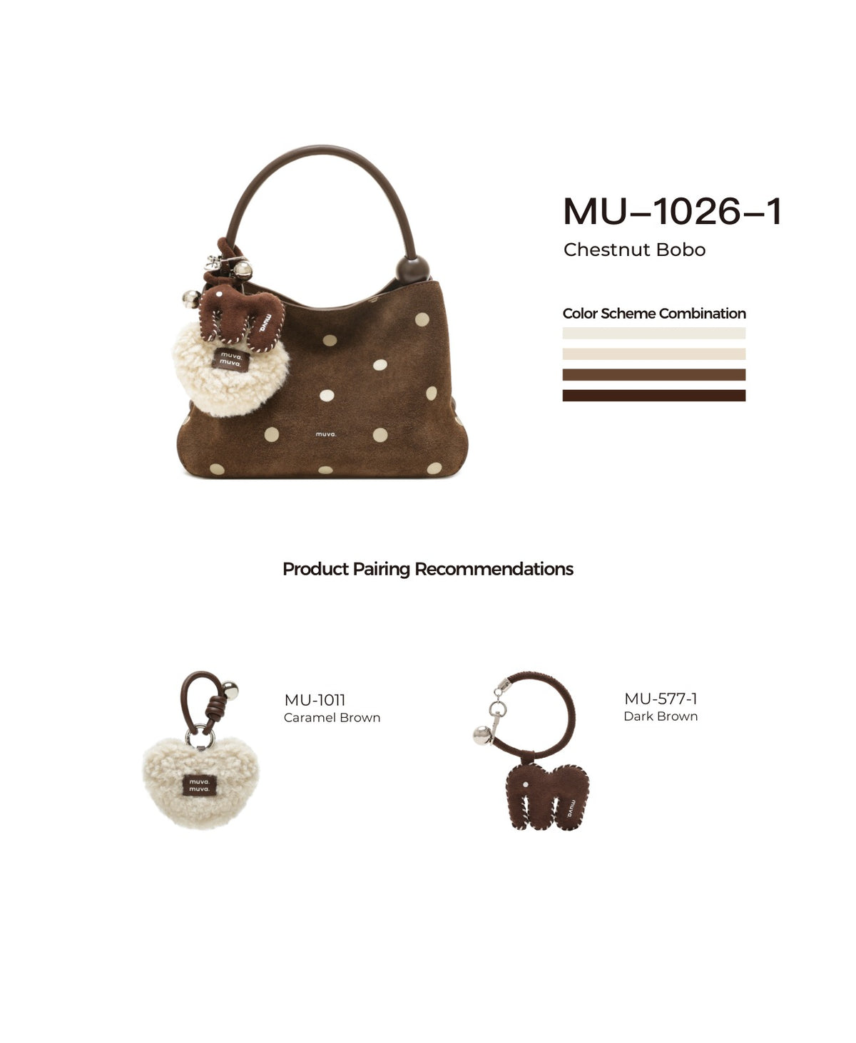 ZhuZhu Slouch Bag · Polka Dot with its matching charms: official pairing guide