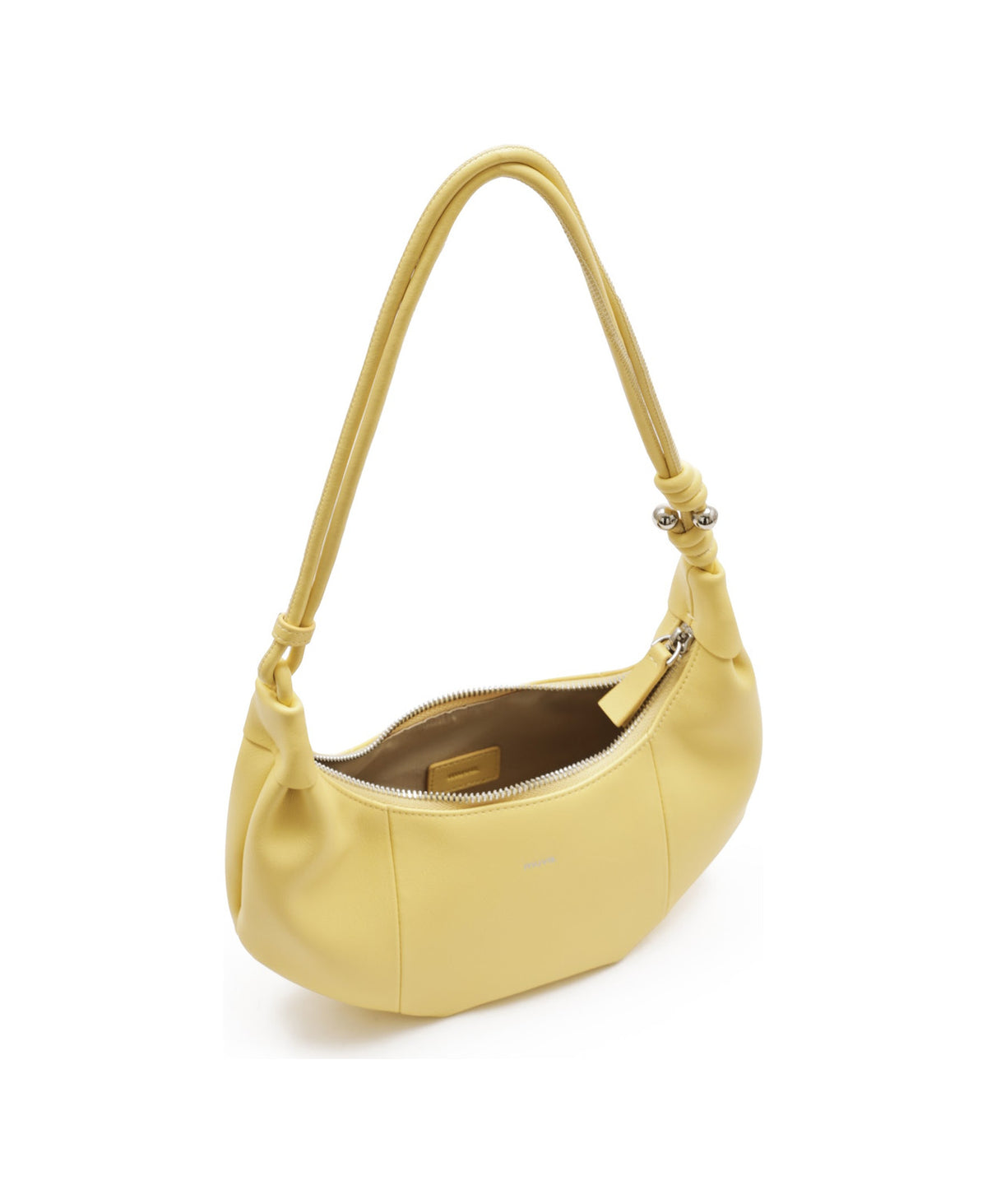 Jingle Mini Croissant Bag in Creamy Yellow, product view 7