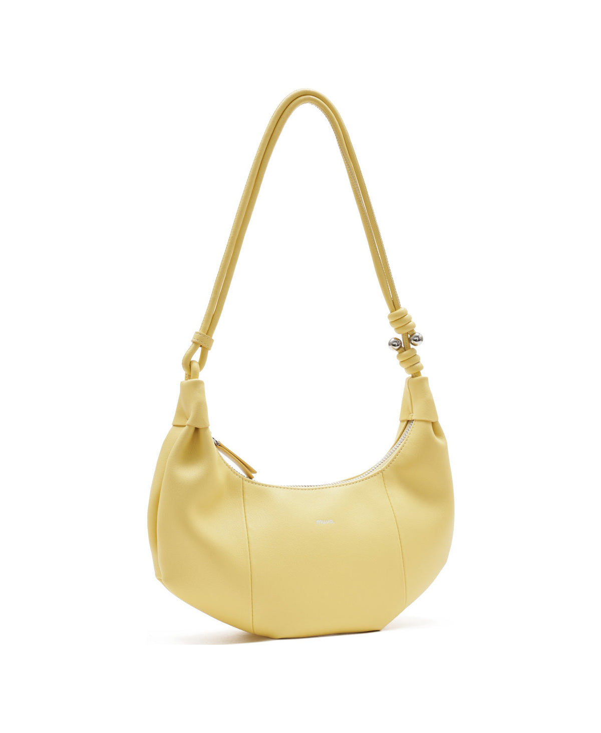 Jingle Mini Croissant Bag in Creamy Yellow, product view 5