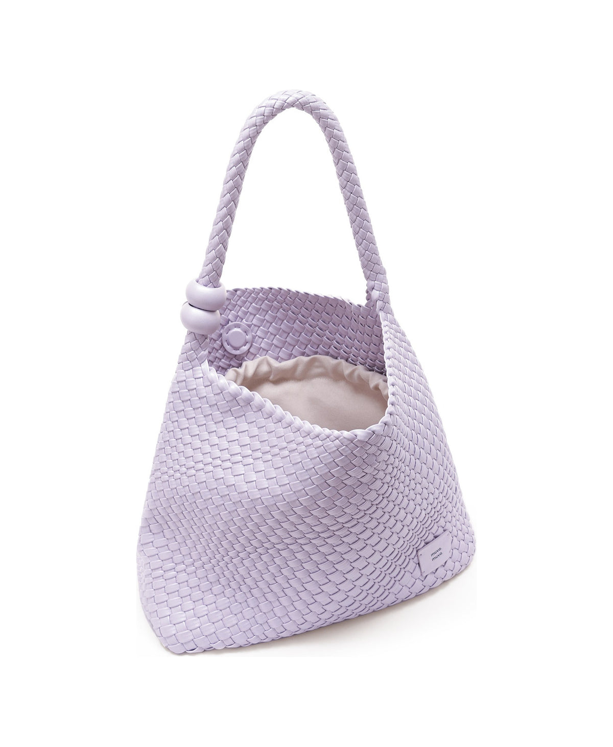 ZhuZhu Woven Shoulder Bag · Pearl in Pearl Purple, product view 4