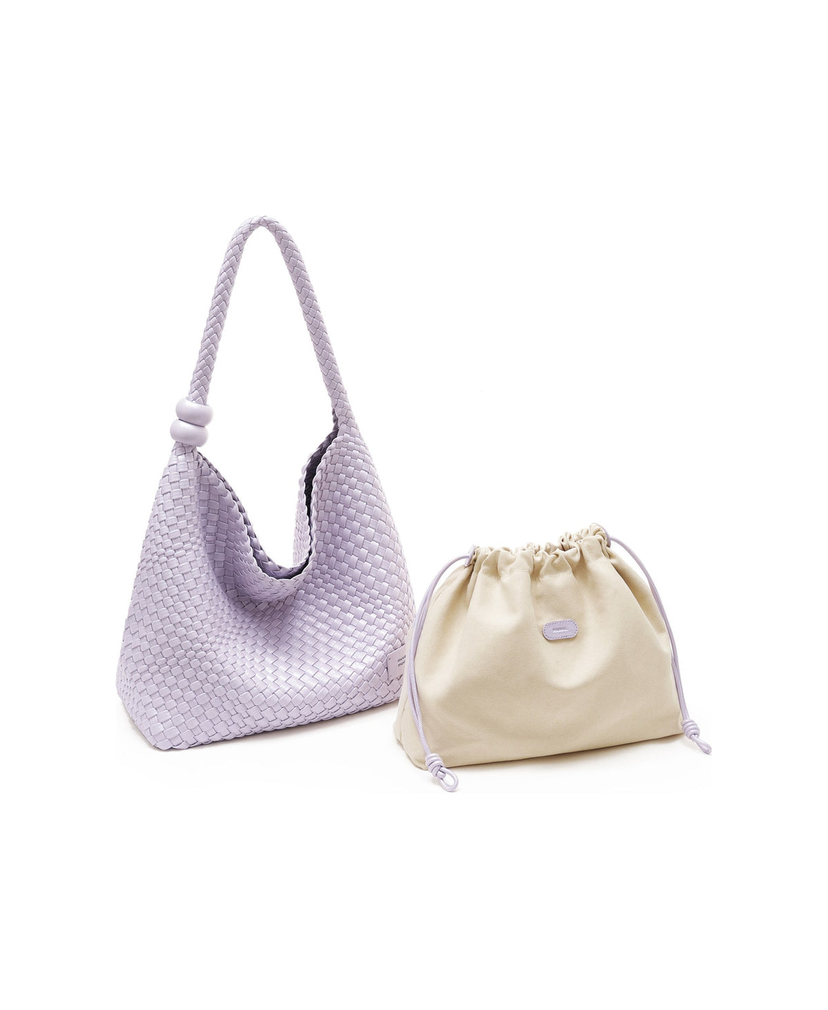 ZhuZhu Woven Shoulder Bag · Pearl in Pearl Purple, product view 6