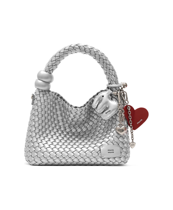 ZhuZhu Woven Bag · Moon Rock Silver