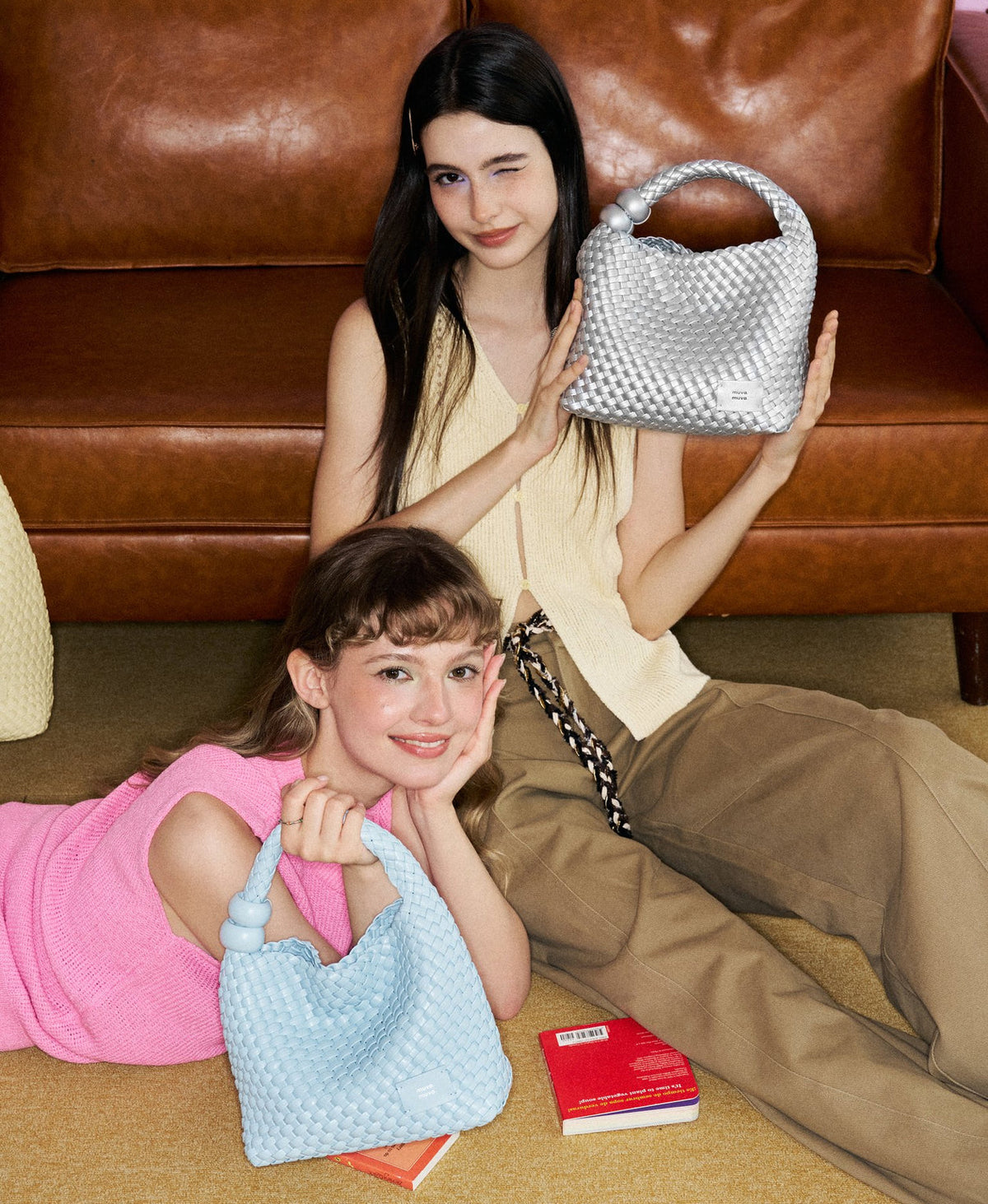 ZhuZhu Woven Bag · Champagne Gold