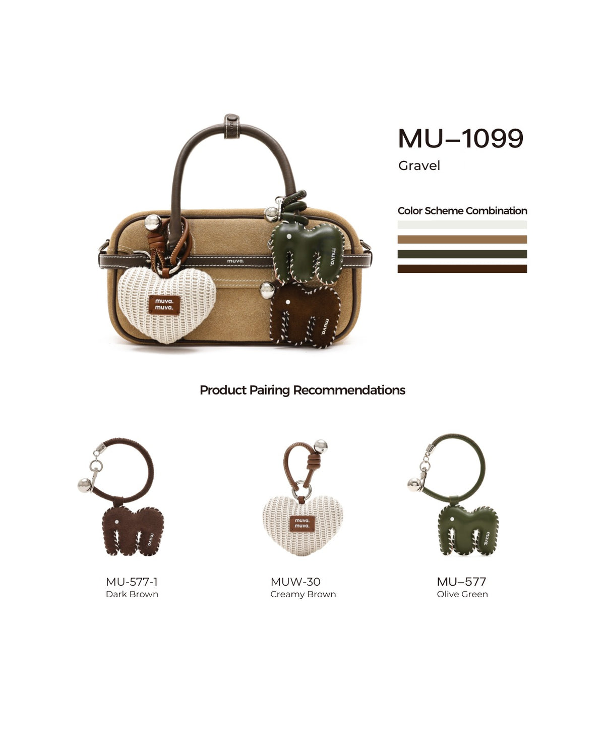 Hopscotch Tales Boston Bag · Gravel with its matching charms: official pairing guide