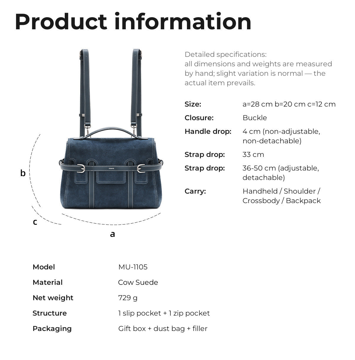 MU-1105 Product information