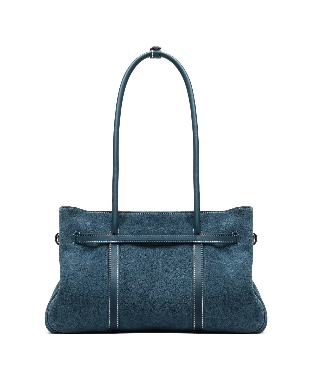 Hopscotch Tales Garden Tote Bag · Suede in Denim Blue, product view 7