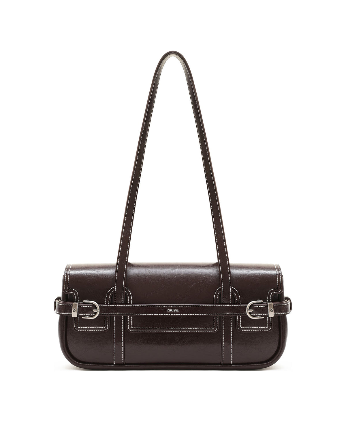 Hopscotch Tales Hopscotch Baguette Bag in Chocolate Brown