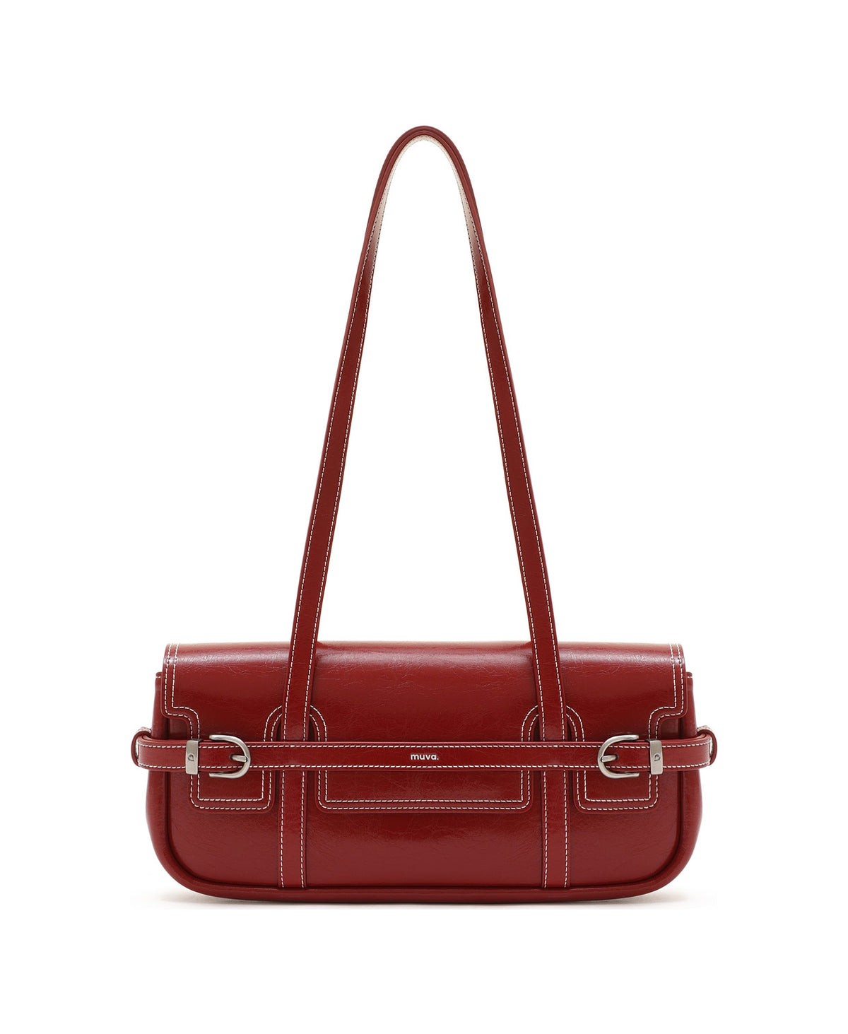 Hopscotch Tales Hopscotch Baguette Bag in Red