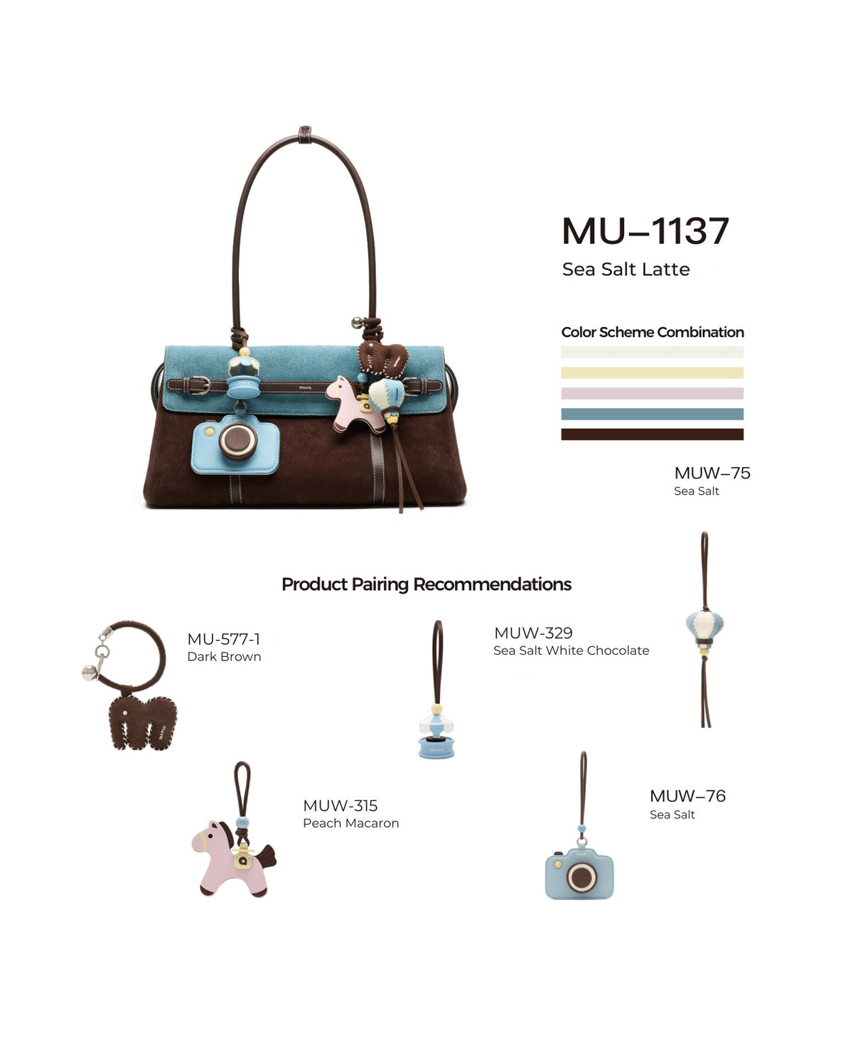Hopscotch Tales Garden Tote Bag · Two-Tone · Sea Salt Latte with its matching charms: official pairing guide