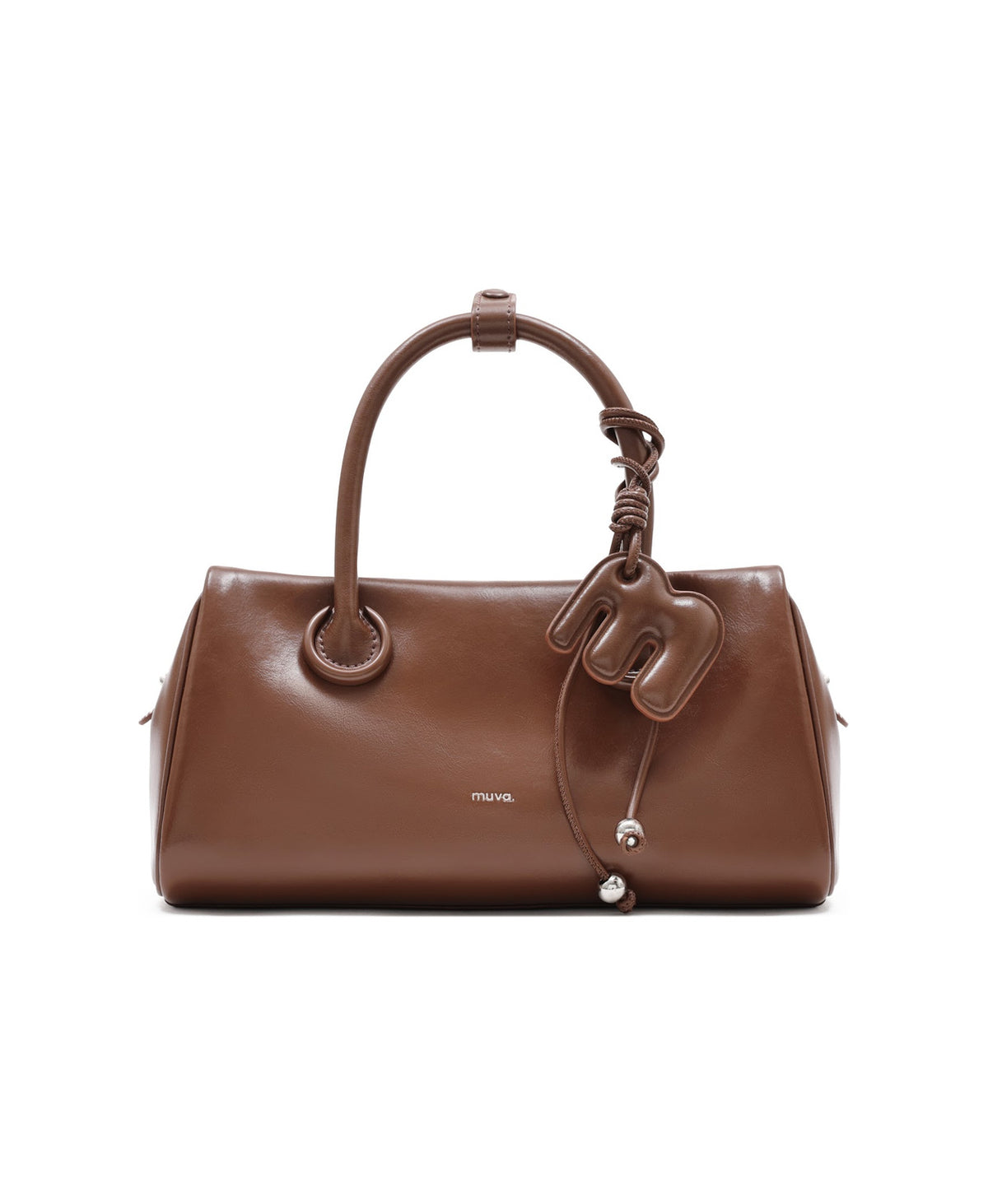 Bakery Pretzel Bag in Caramel Brown