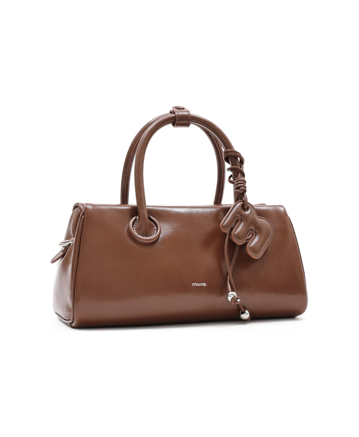 Bakery Pretzel Bag in Caramel Brown, product view 5