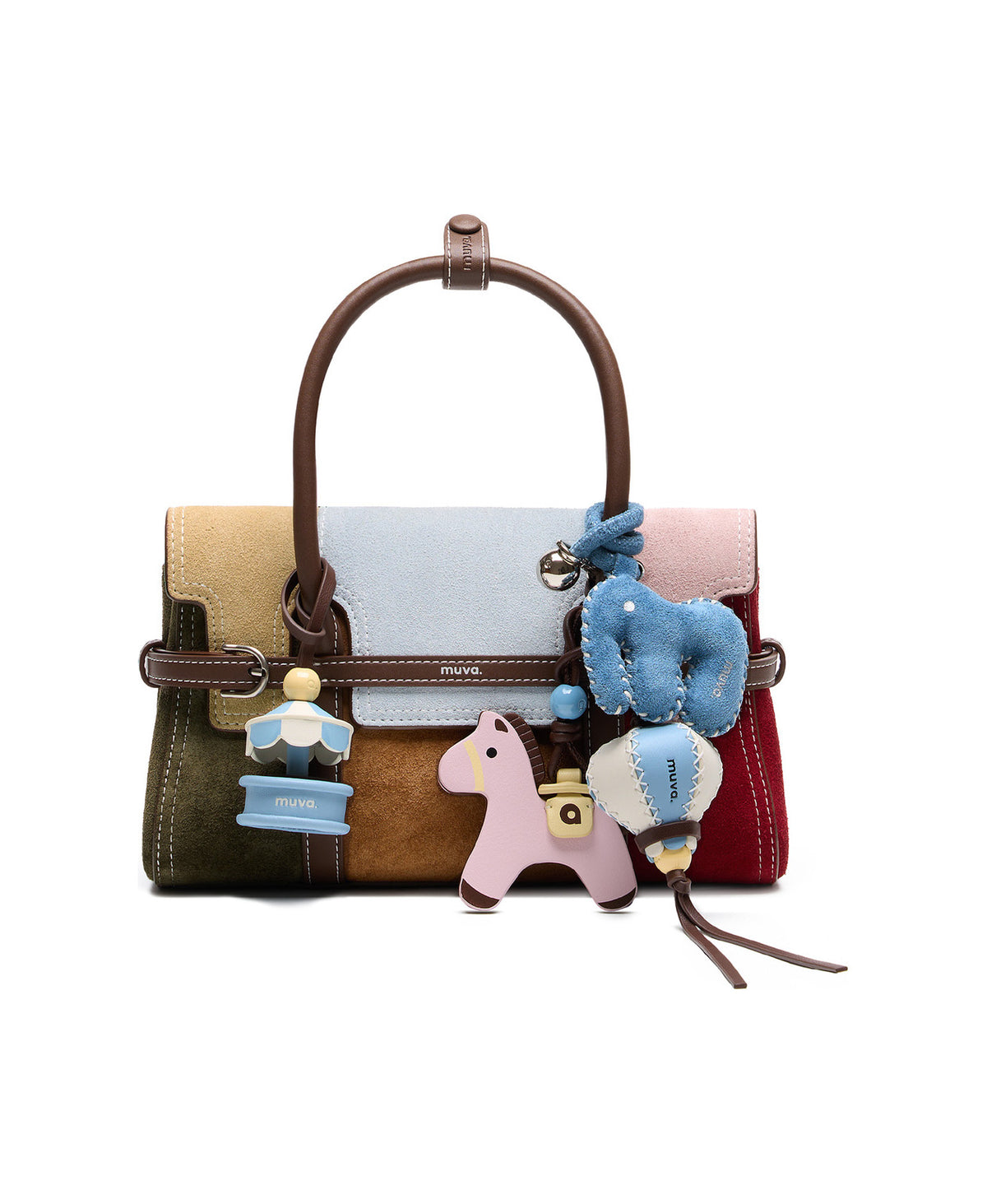 Carousel Charm (Sea Salt White Chocolate) styled on Hopscotch Tales Hopscotch Bag · Patchwork · Sea Salt Canelé