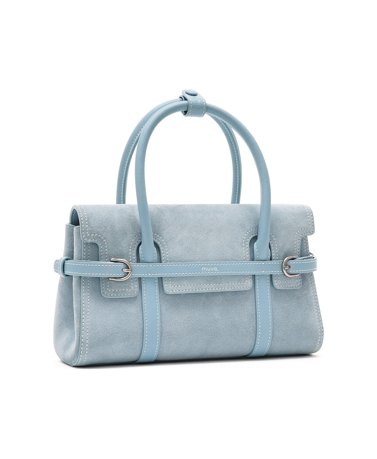Hopscotch Tales Hopscotch Bag · Pastel Suede in Sea Salt Blue, product view 8