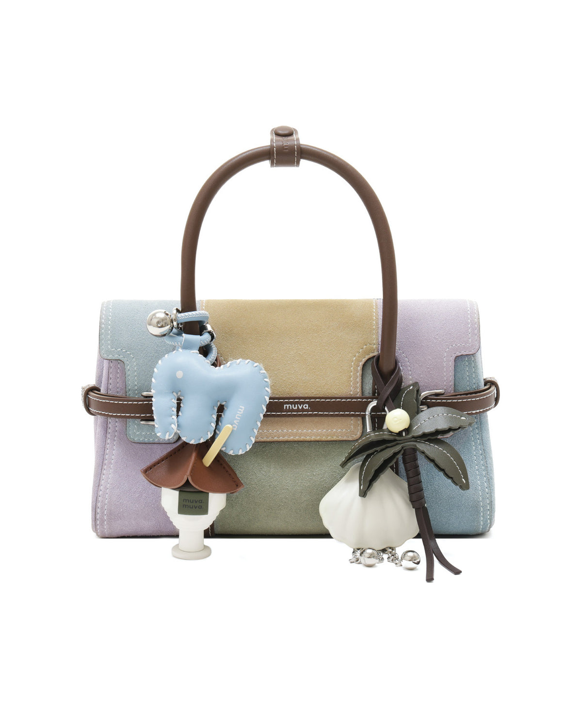 Summer Cocktail Charm · Short (Matcha Cocoa) styled on Hopscotch Tales Hopscotch Bag · Patchwork · Taro Canelé