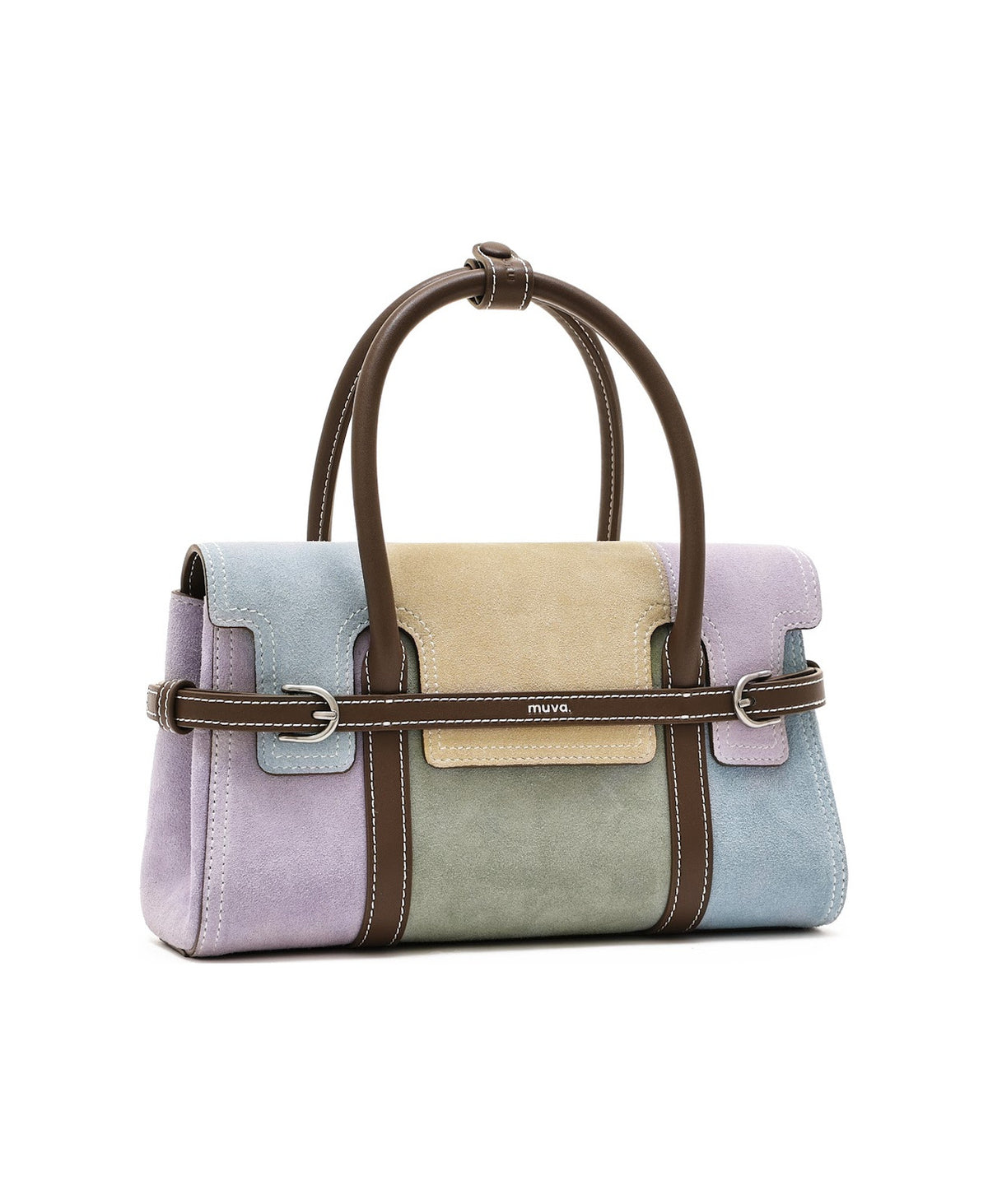 Hopscotch Tales Hopscotch Bag · Patchwork in Taro Canelé, product view 7