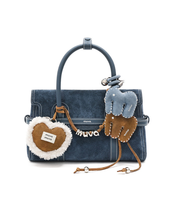 Hopscotch Tales Hopscotch Bag · Suede · Denim Blue