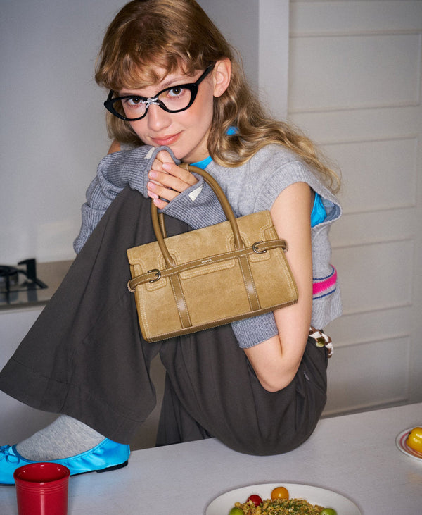 Hopscotch Tales Hopscotch Bag · Suede · Gravel