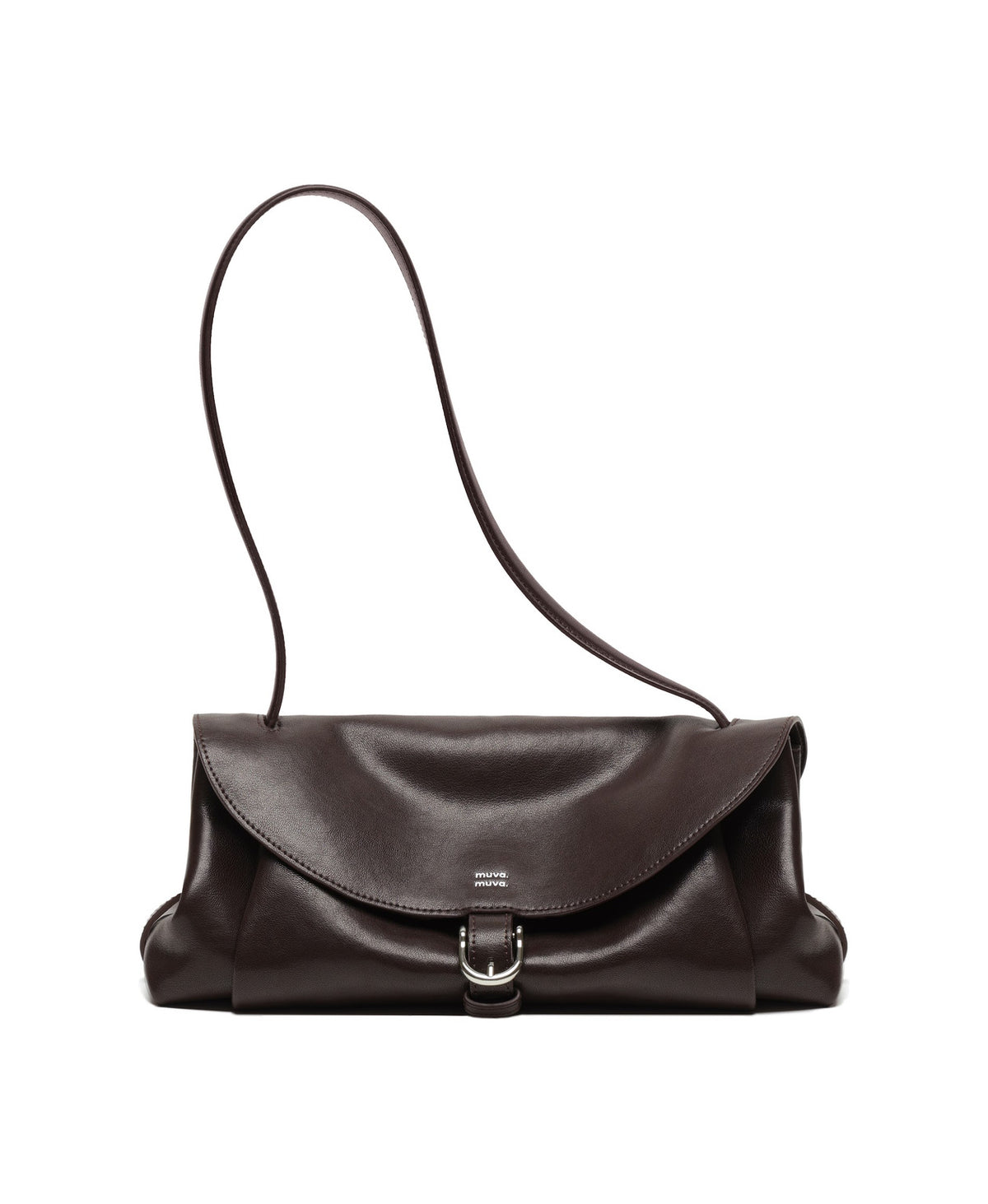 Paradise Pleat Bag in Chocolate Brown