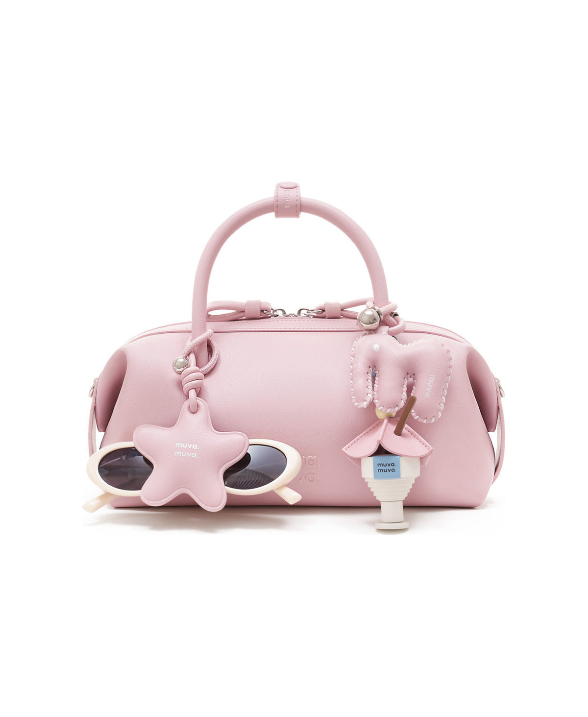 Star Glasses Clip (Cherry Blossom Pink) styled on Bakery Bubble Bag · Cherry Blossom Pink