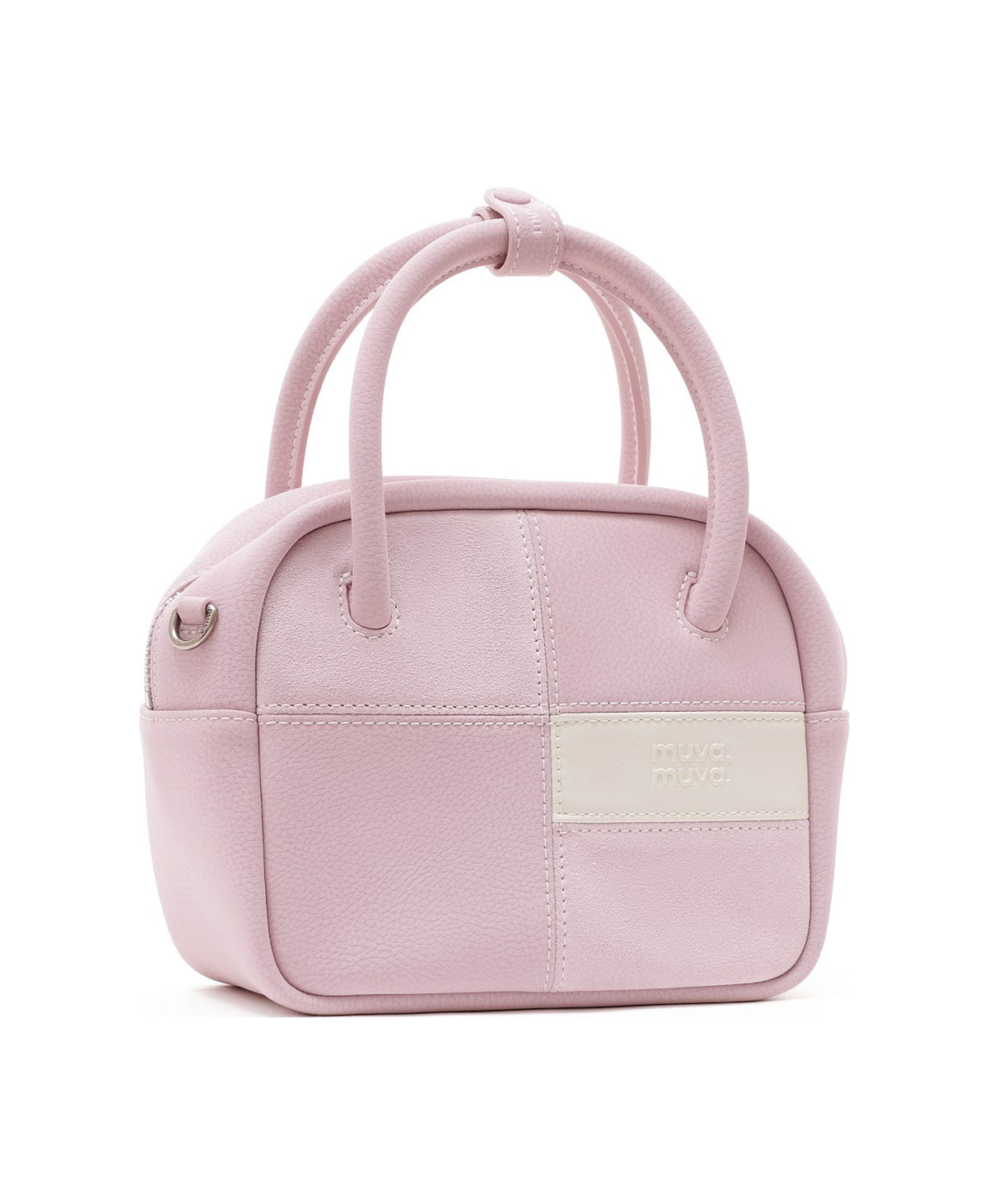 Puzzle Tofu Bag in Soft Pink, product view 9