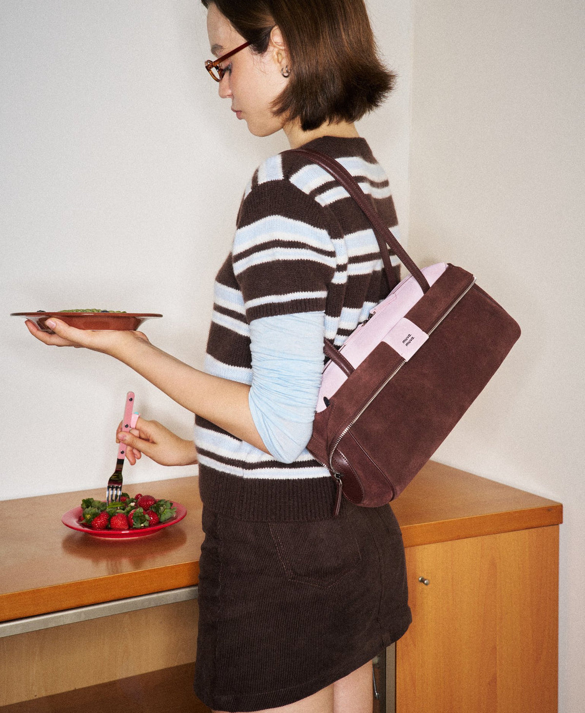 Sweet Layers Shoulder Bag · Berry Truffle
