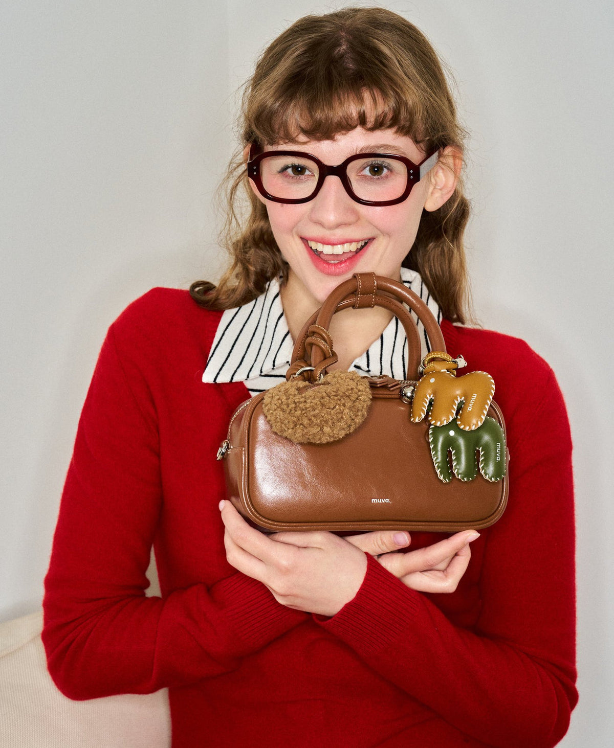 ZhuZhu Boston Bag · Caramel Brown