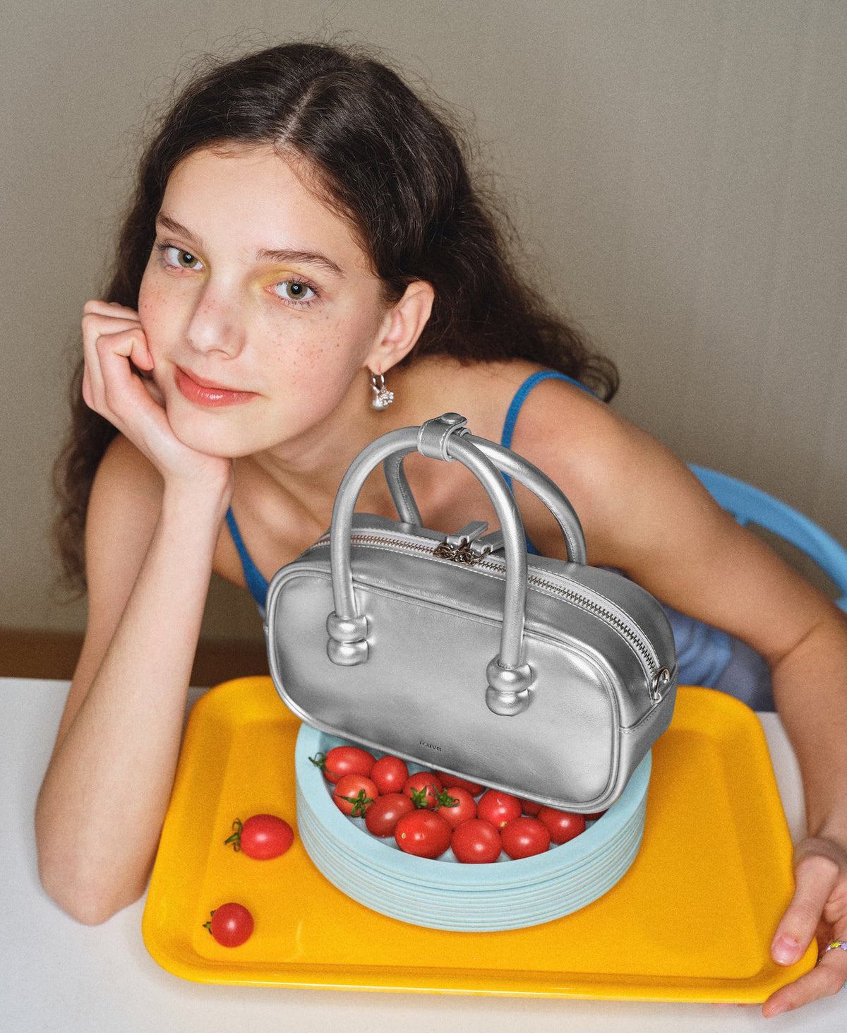 ZhuZhu Boston Bag · Moon Rock Silver