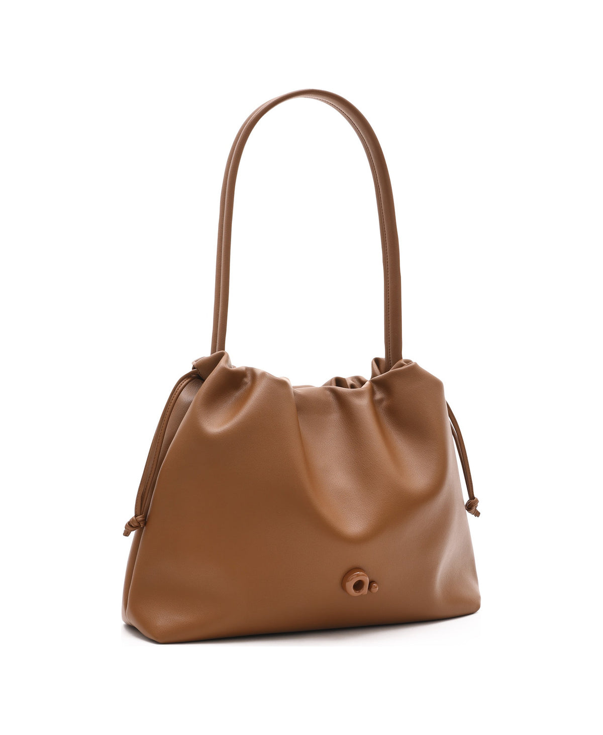 Cloud Curly Tote Bag in Caramel Brown, product view 4