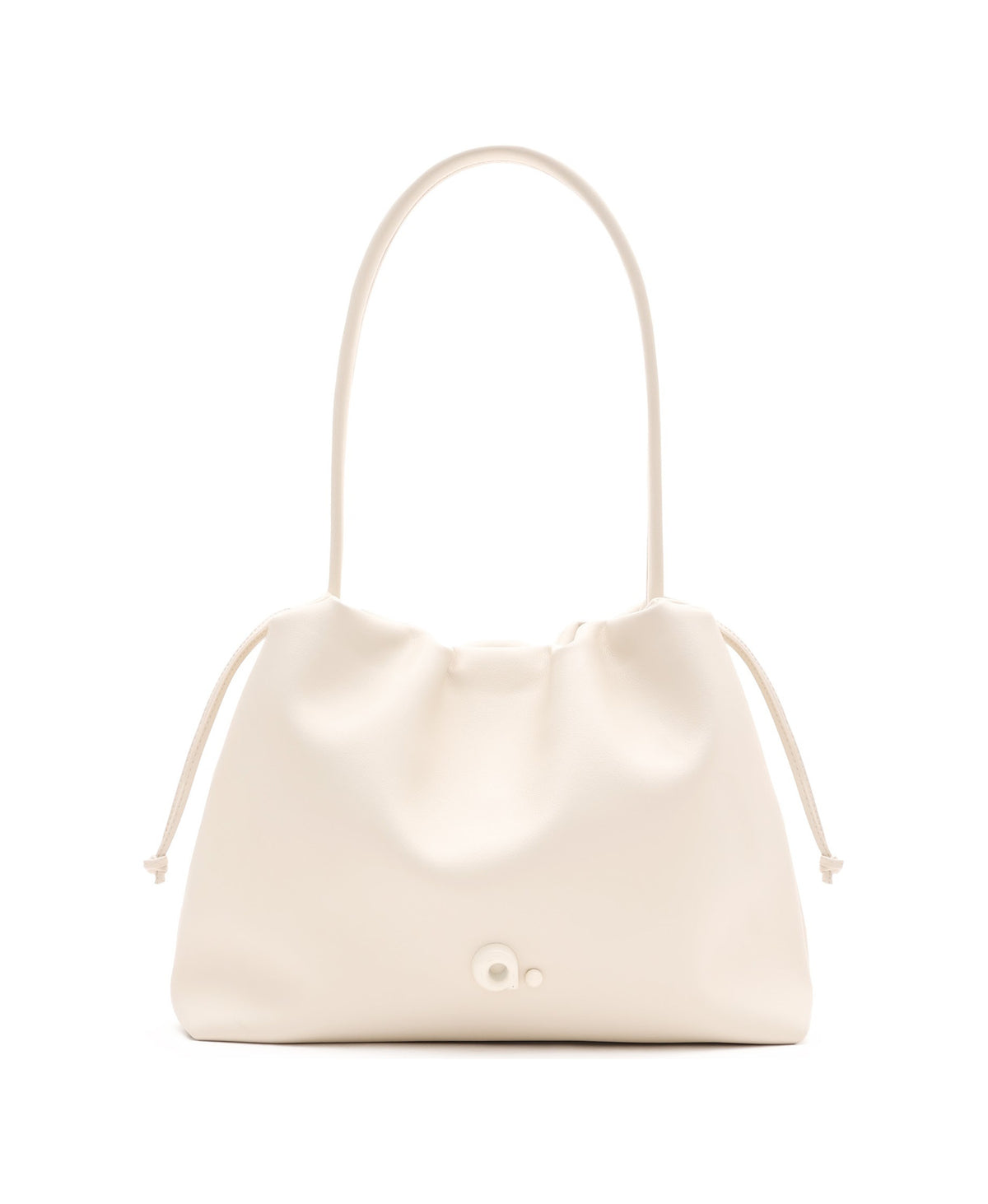 Curly Cloud Tote Bag in Milkshake White