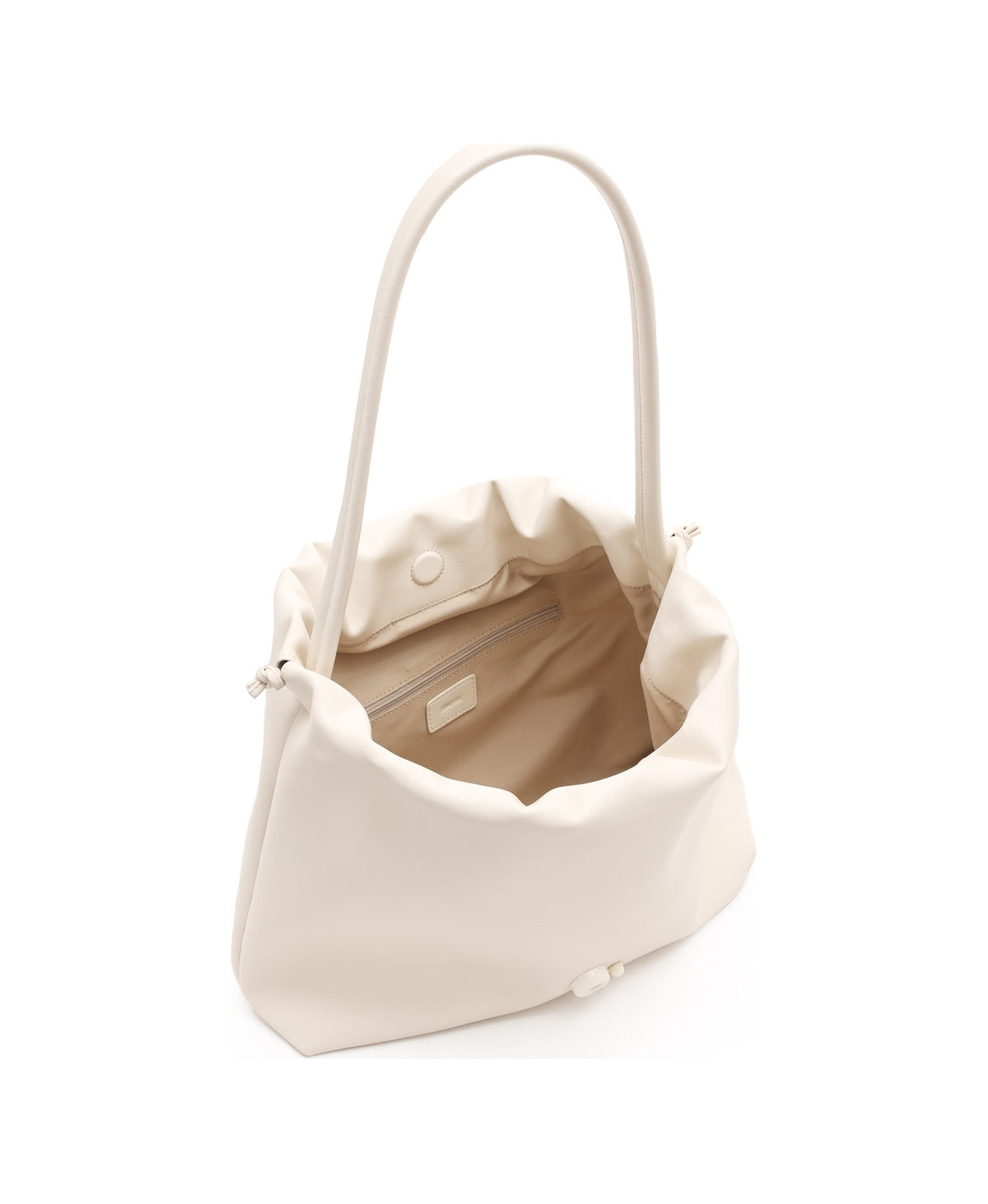 Curly Cloud Tote Bag in Milkshake White, product view 5