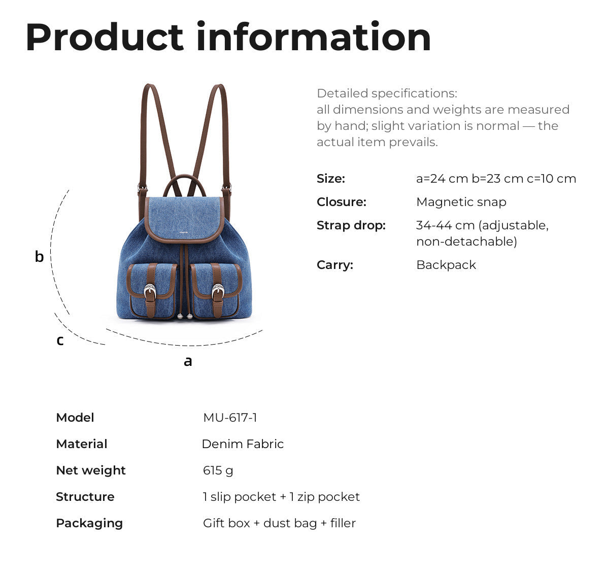 MU-617-1 Product information