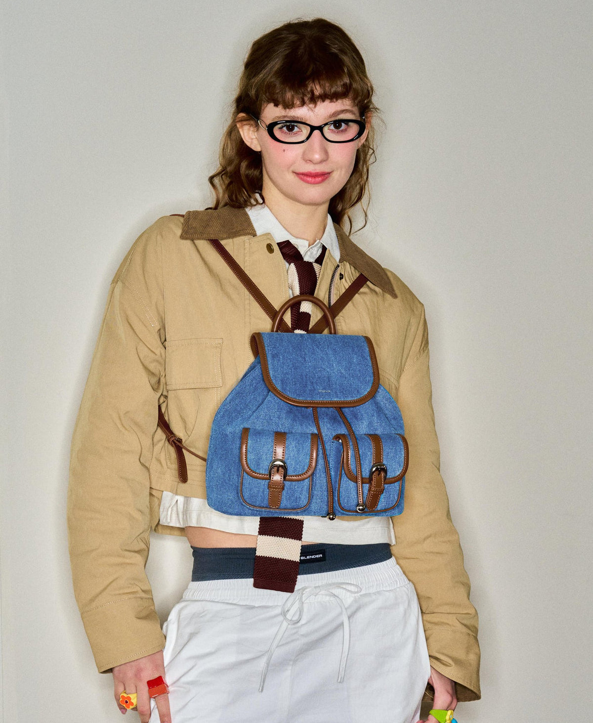 BoBo Statement Backpack · Denim Blue