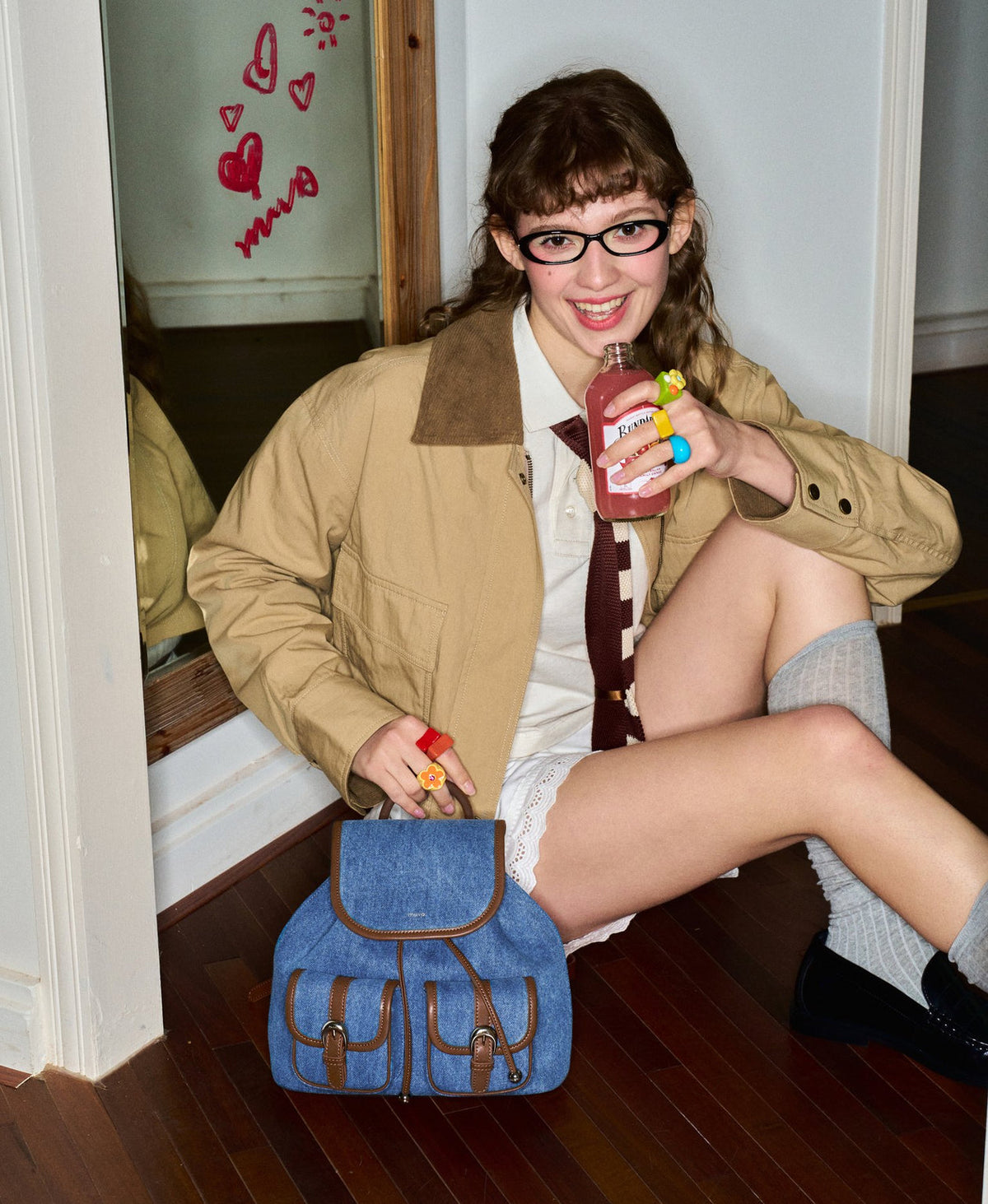 BoBo Statement Backpack · Denim Blue