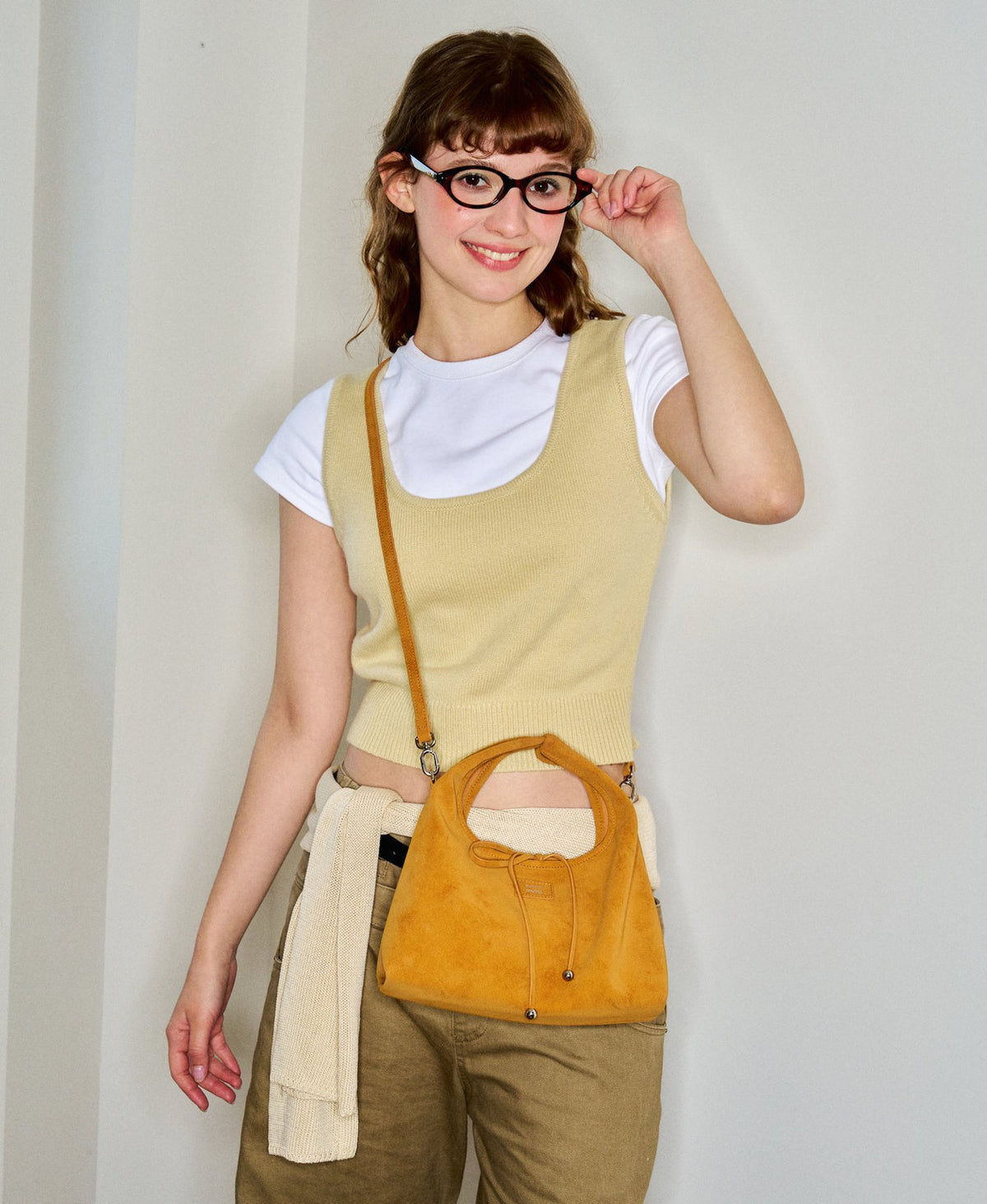 Roly-Poly Triangle Onigiri Bag · Okra Yellow