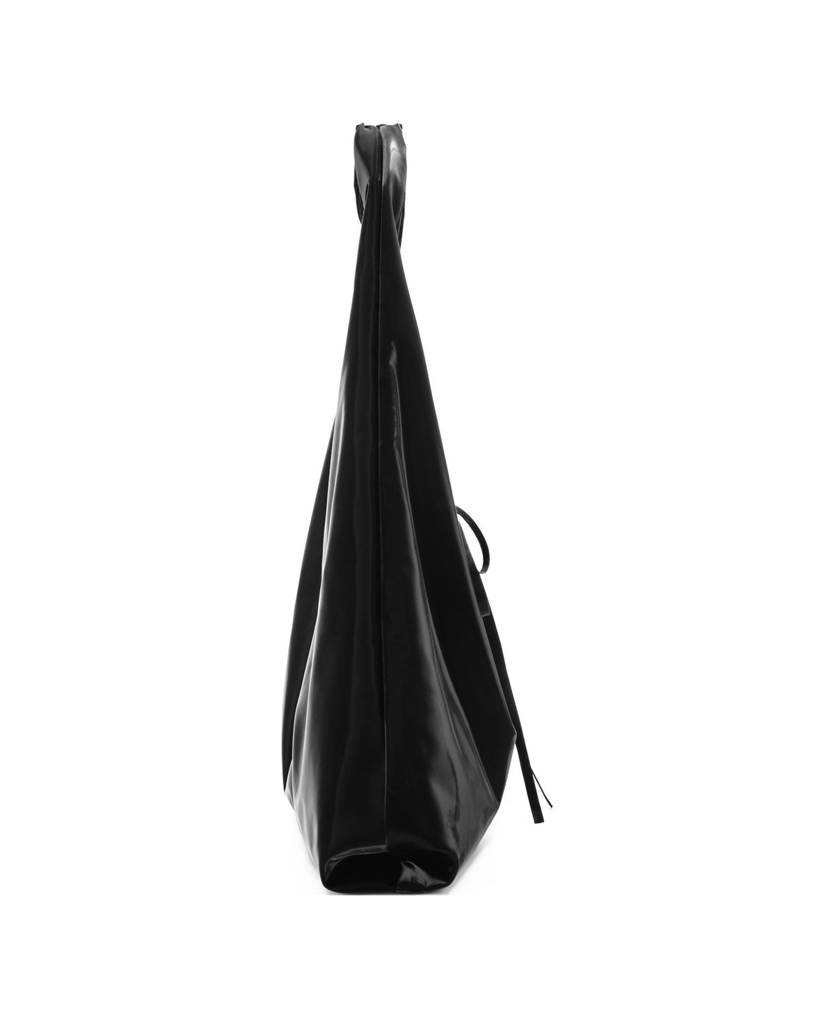 Roly-Poly Pleat Tote in Sky Black, product view 5