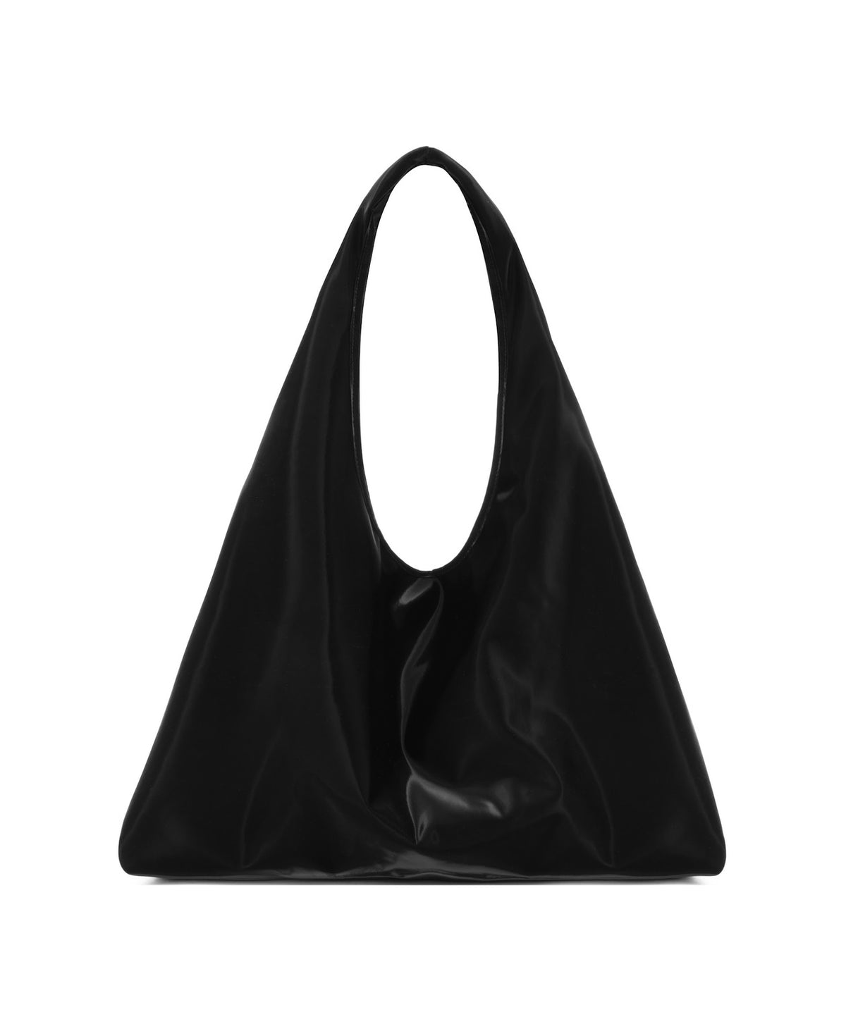 Roly-Poly Pleat Tote in Sky Black, product view 6