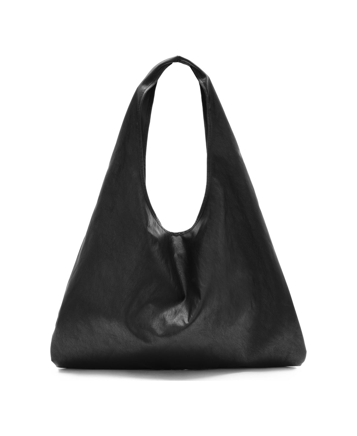 Roly-Poly Pleat Tote in Premium Black