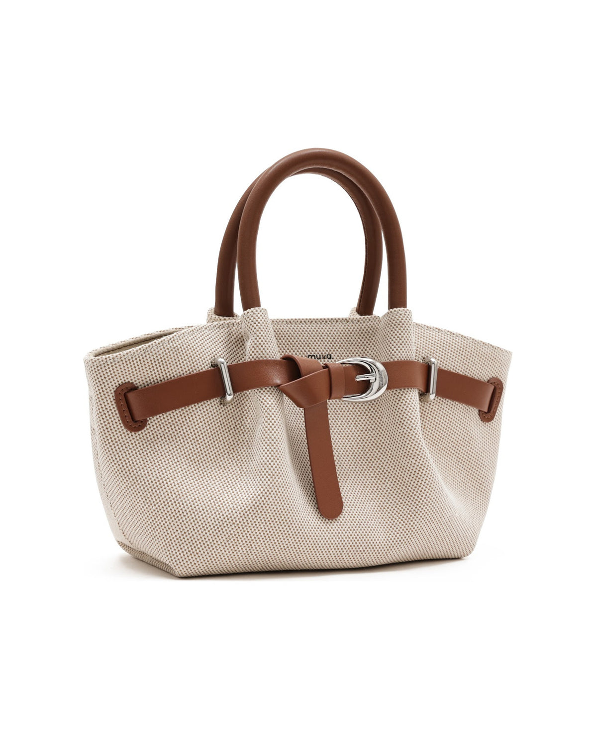 Dumpling Bag in Canvas Brown, product view 4