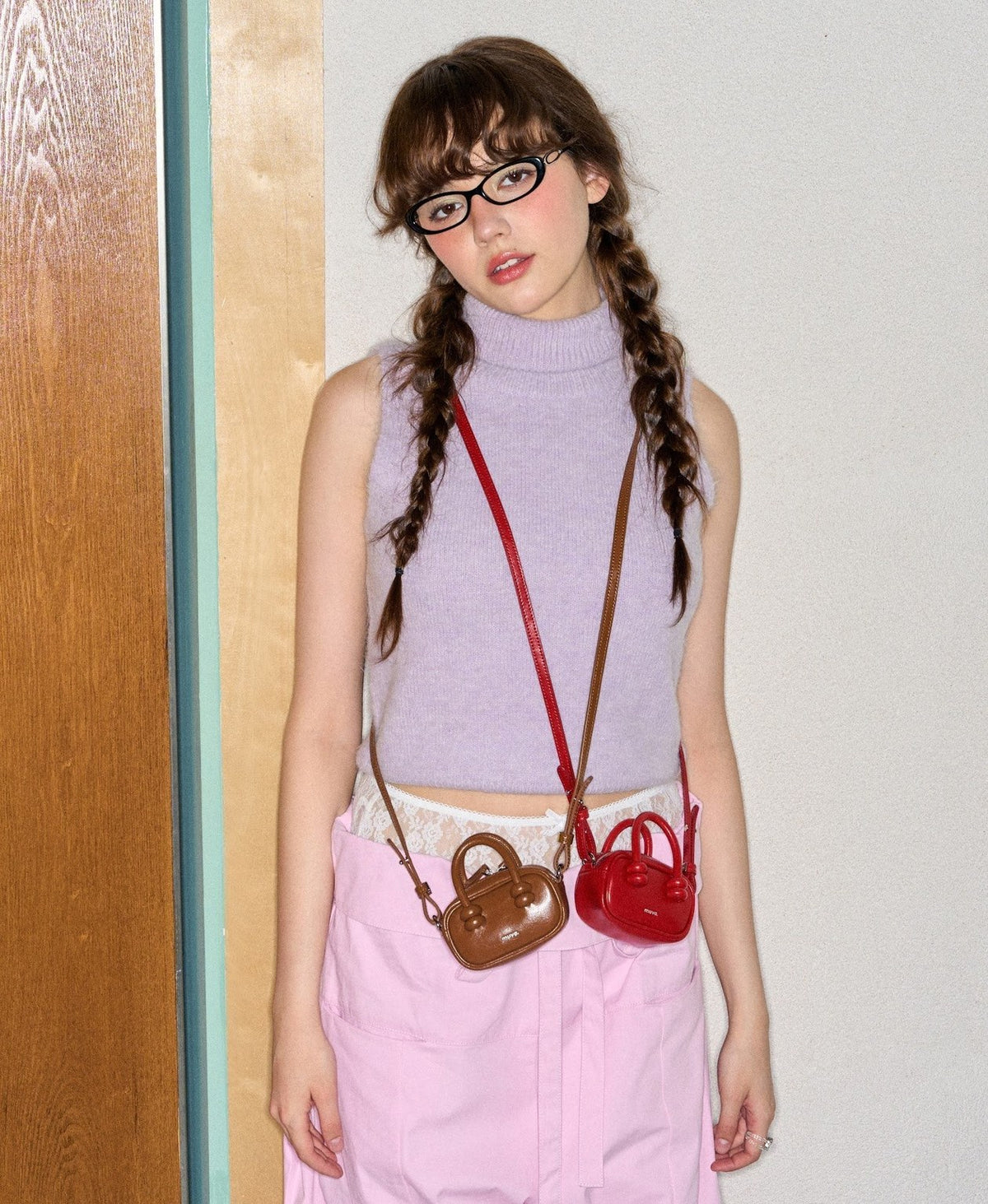 ZhuZhu Mini Boston Bag · Caramel Brown