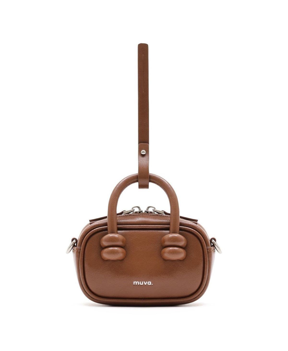 ZhuZhu Mini Boston Bag · Caramel Brown