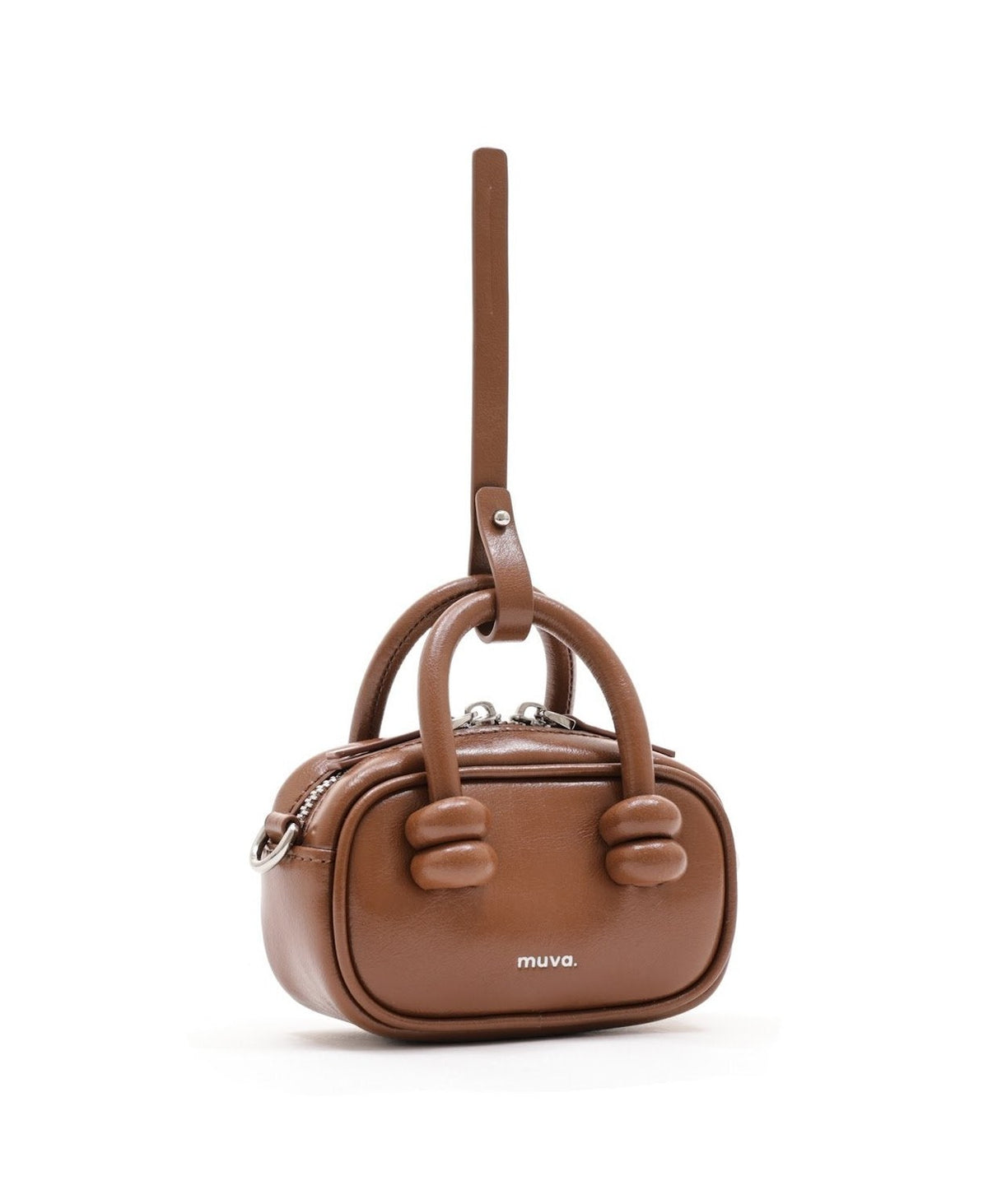 ZhuZhu Mini Boston Bag · Caramel Brown