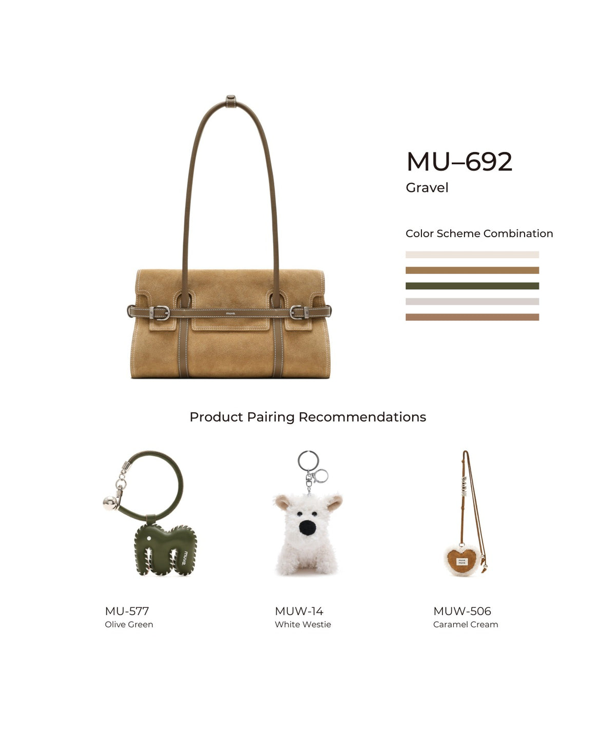 Hopscotch Tales Hopscotch Shoulder Bag · Gravel with its matching charms: pairing guide