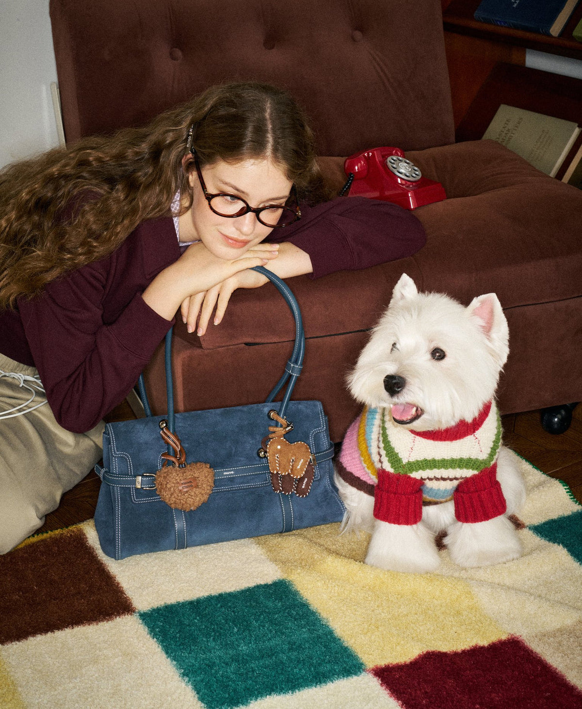 Hopscotch Tales Hopscotch Shoulder Bag · Denim Blue