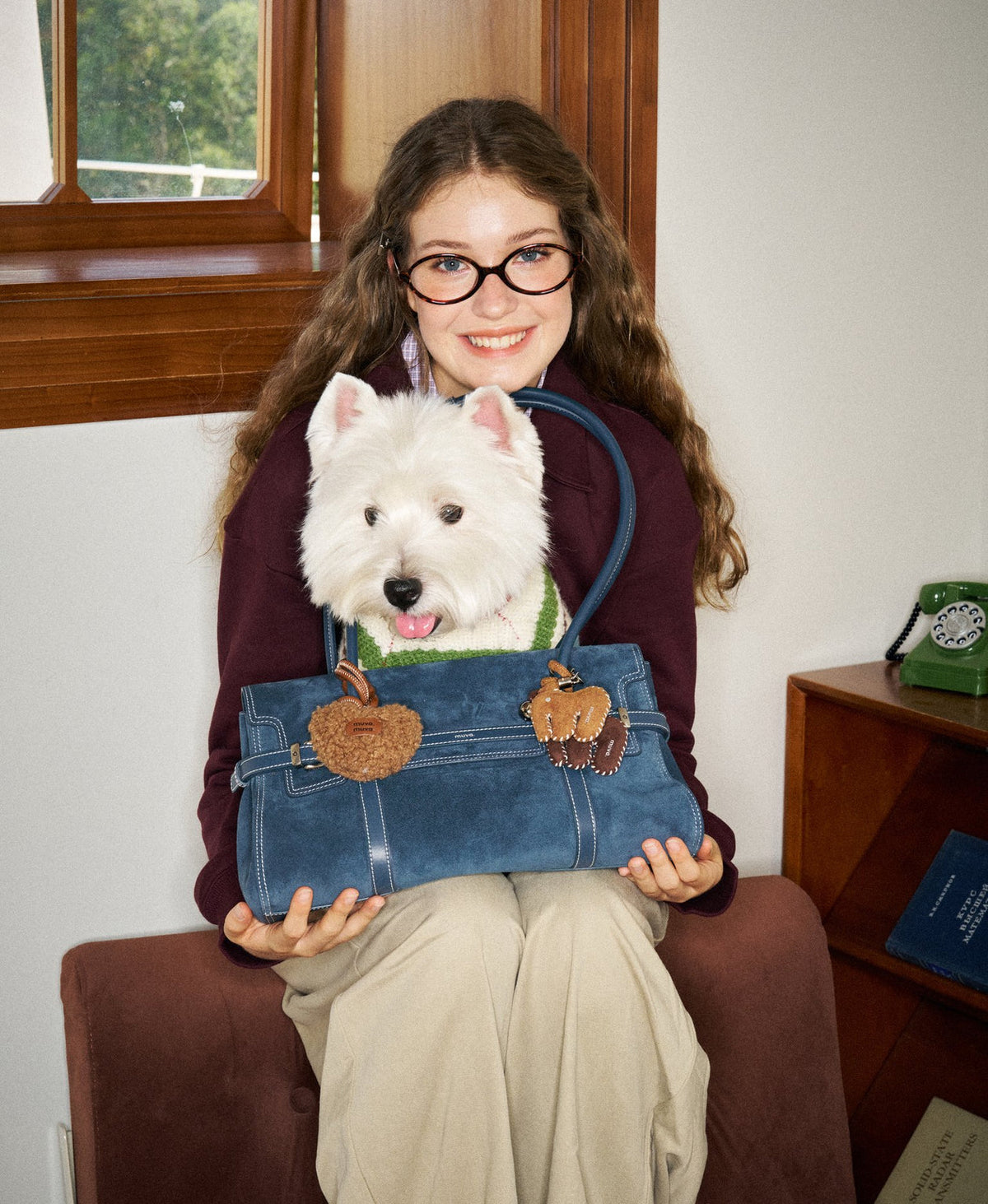 Hopscotch Tales Hopscotch Shoulder Bag · Denim Blue