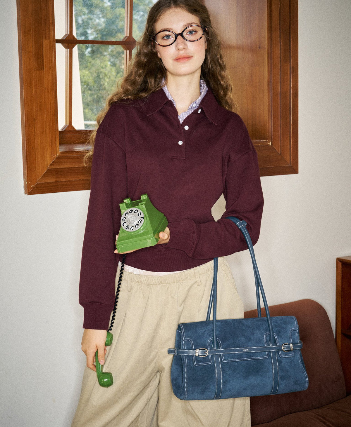 Hopscotch Tales Hopscotch Shoulder Bag · Denim Blue